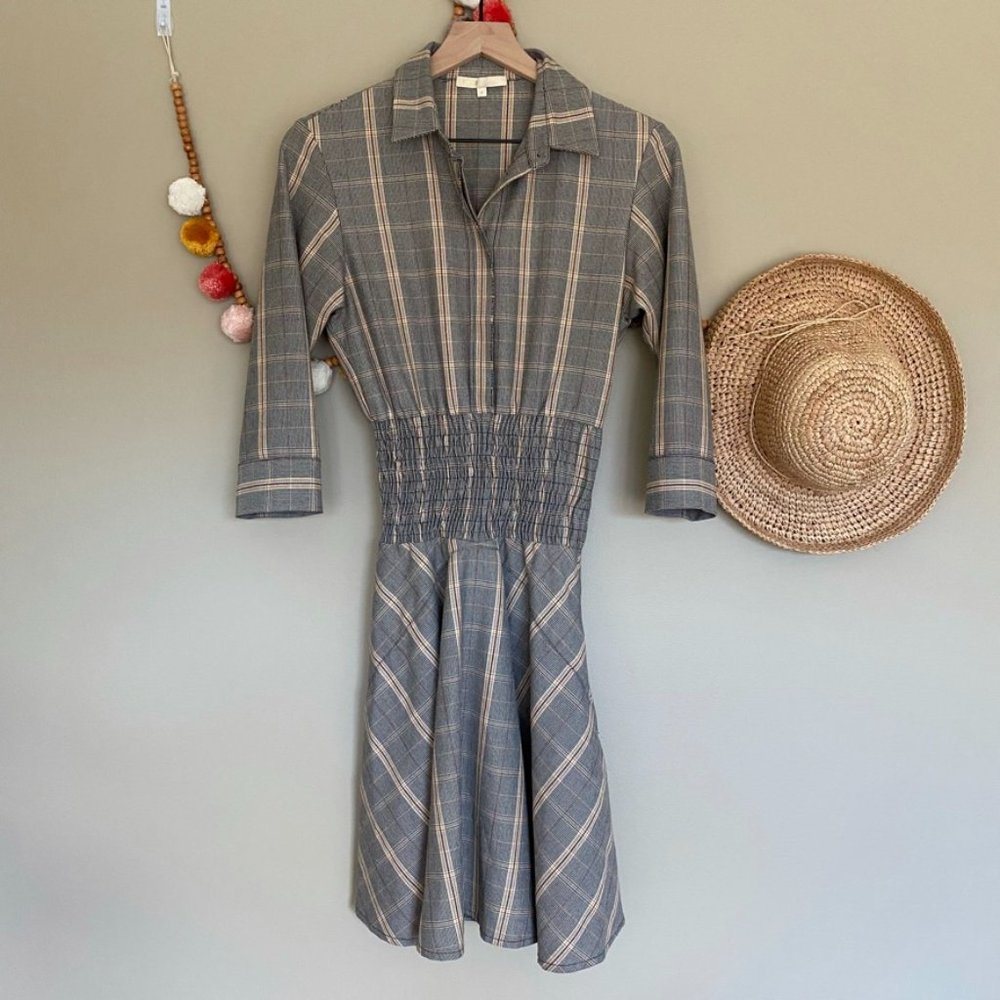 Maje Plaid Resha Dress Size Small - Picture 4 of 7